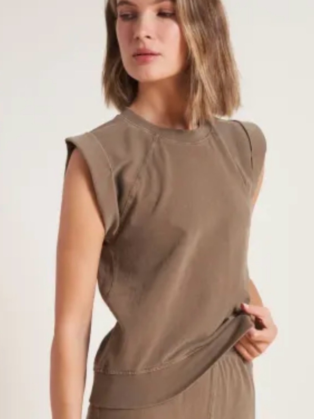 ROWAN Estelle Cap-Sleeve Raglan Heritage Shirt olive pit-pit19 (mix51)